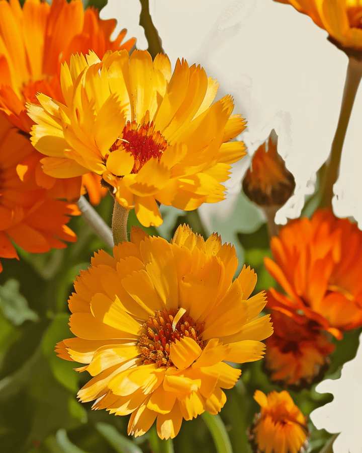 Blomsterkarse Pacific Beauty frø (Calendula officinalis) – økologisk ettårig blomst