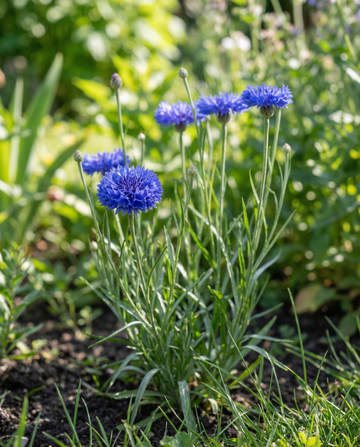 Kornblomst Blue Ball (Centaurea cyanus) – økologiske etårige blomsterfrø fra SeedsChoice