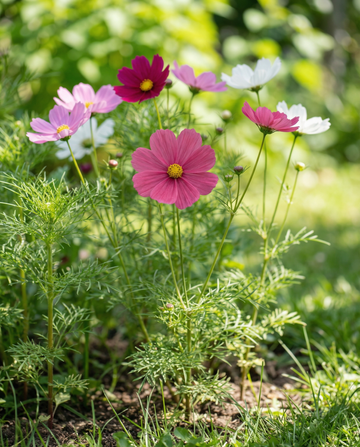 Sensation (Cosmos bipinnatus) – økologiske frø til enårige blomster fra SeedsChoice