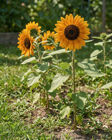 Solsikke Nakdi F1 Pollen Free (Helianthus annuus) – økologiske frø til etårig blomst fra SeedsChoice