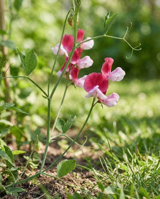 Lugtært Painted Lady (Lathyrus odoratus) – økologiske frø til etårige blomster fra SeedsChoice