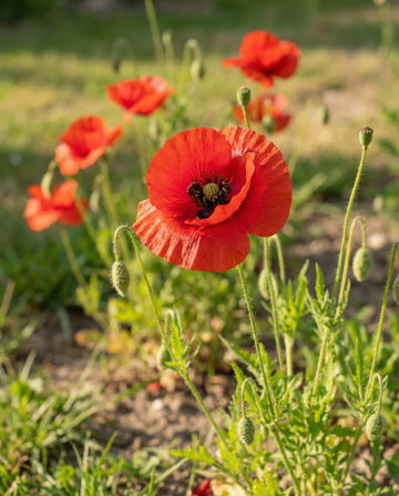 Poppy (Papaver rhoeas) – organic annual flower seeds from SeedsChoice