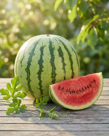 Vandmelon Crimson Sweet (Citrullus lanatus) – økologiske etårige grøntsagsfrø fra SeedsChoice