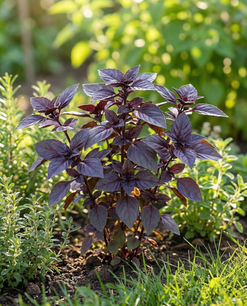 Basilikum Rosie (Ocimum basilicum) – økologiske frø til etårig urt fra SeedsChoice