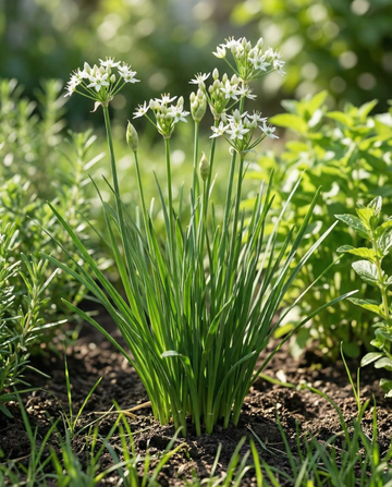 Hvidløgsløg (Allium tuberosum) – økologiske frø til flerårig urt fra SeedsChoice