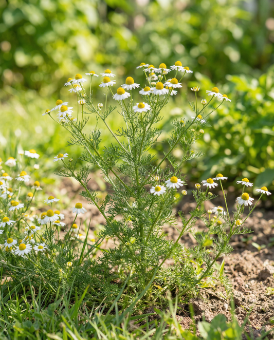 Kamille (Matricaria chamomilla) – økologiske etårige urtfrø fra SeedsChoice