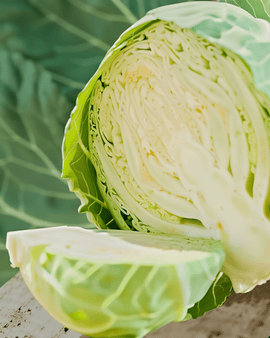White Cabbage Seeds Organic Drago F1 Brassica Oleracea Annual
