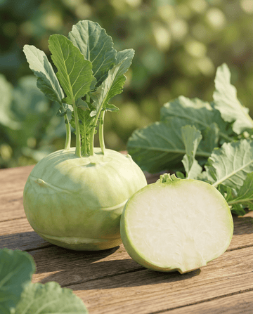 Kohlrabi Korist F1 (Brassica oleracea) – økologiske etårige grøntsagsfrø fra SeedsChoice