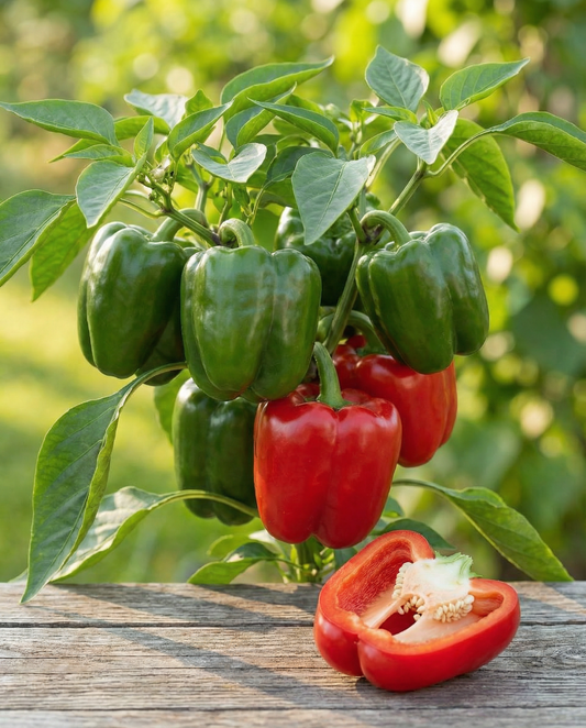 Sweet Pepper California Wonder (Capsicum annuum) – organic annual vegetable seeds from SeedsChoice