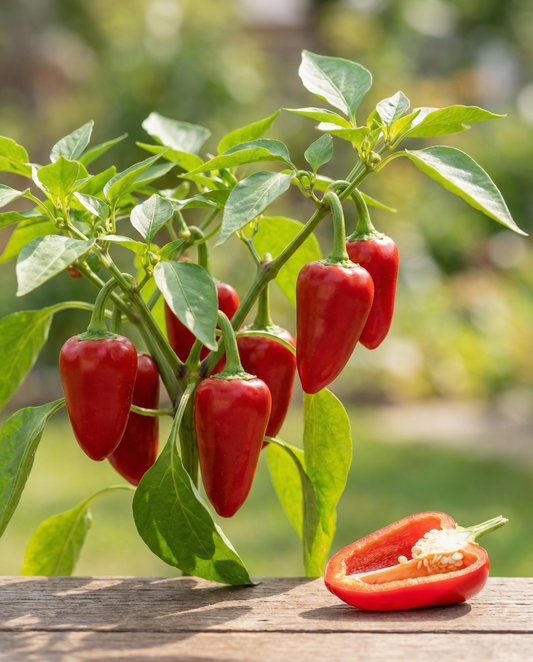 Sød peber Piquillo (Capsicum annuum) – økologiske etårige grøntsagsfrø fra SeedsChoice