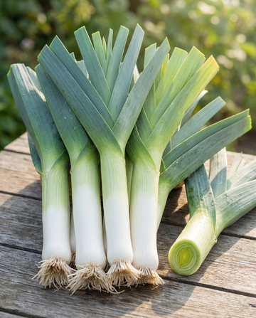 Porre Hannibal (Allium porrum) – økologiske frø til etårig grøntsag fra SeedsChoice