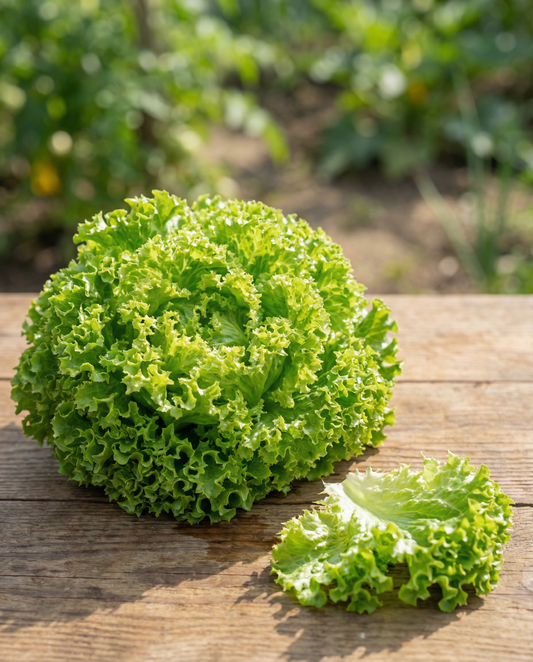 Salat Bionda A Foglia Riccia (Lactuca sativa) – økologiske etårige grøntsagsfrø fra SeedsChoice