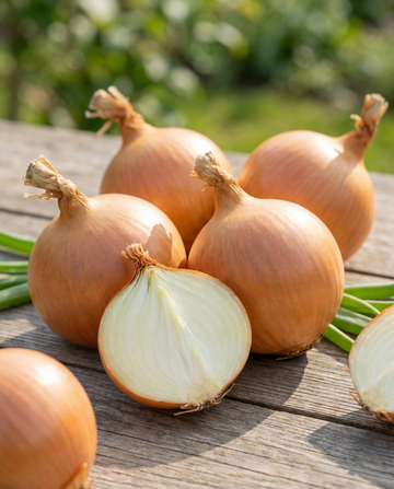 Løg Rijnsburger 5 (Allium cepa) – økologiske frø til etårig grøntsag fra SeedsChoice