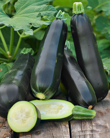 Black Beauty Zucchini-frø (Cucurbita pepo) – økologisk etårig