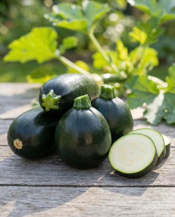 Black Beauty Zucchini (Cucurbita pepo) – økologiske frø til enårig plante fra SeedsChoice