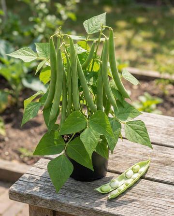 Buskbønne Maxi (Phaseolus vulgaris) – økologiske frø til etårige grøntsager fra SeedsChoice