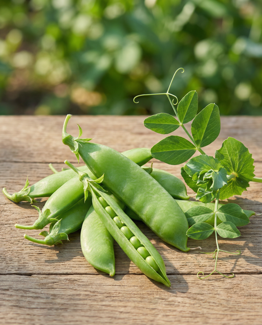 Ærter Record (Pisum sativum) – økologiske etårige grøntsagsfrø fra SeedsChoice