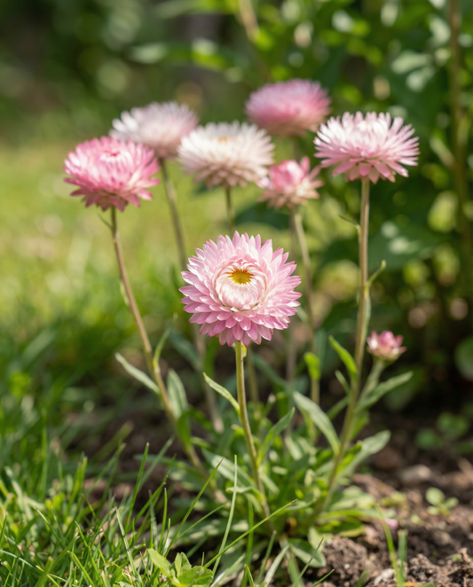 Double Mixed (Helipterum roseum) – frø til etårig blanding fra SeedsChoice