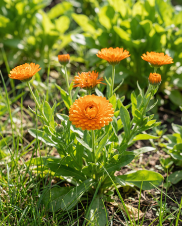 Blomsterkarse Balls Orange Double (Calendula officinalis) – frø til ettårige blomster fra SeedsChoice