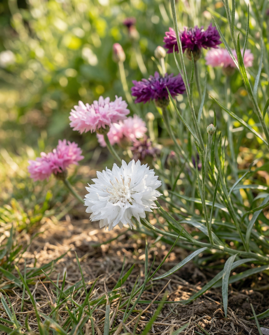 Cornflower Double Flowering Mix (Centaurea cyanus) – annual flower seeds from SeedsChoice