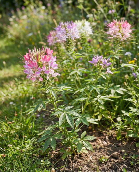 Spiderflower Colour Fountain Mix (Cleome hassleriana) – ettårige blomsterfrø fra SeedsChoice