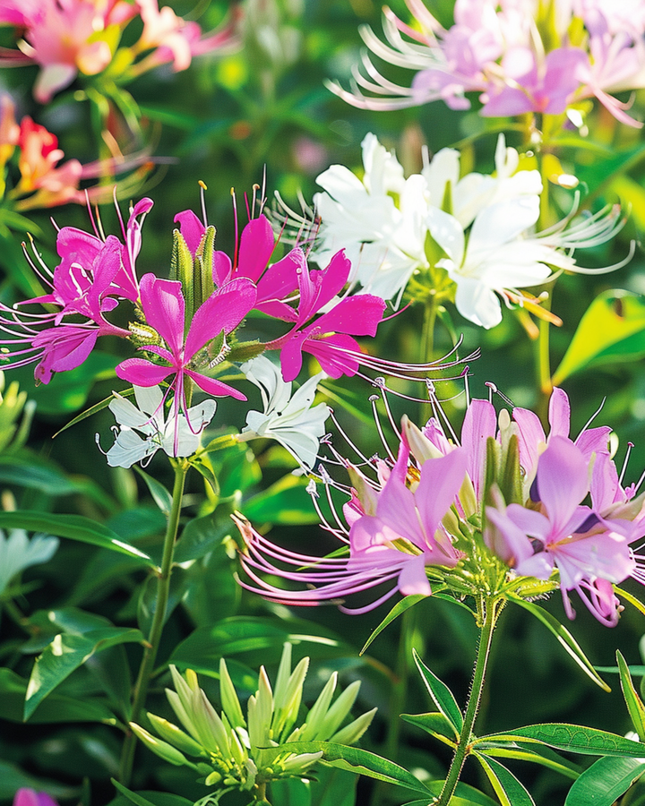 Spiderflower Colour Fountain Mix frø (Cleome hassleriana) – ettårig blomst