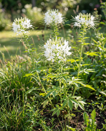 Spiderflower White Queen (Cleome hassleriana) – ettårige blomsterfrø fra SeedsChoice
