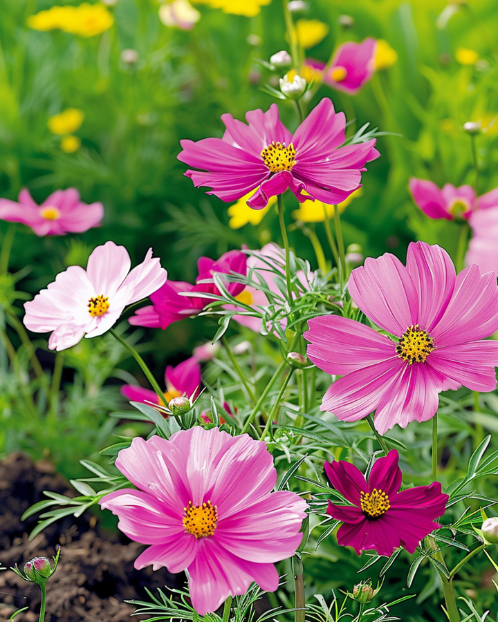 Dwarf Sensation Mixed frø (Cosmos bipinnatus) – enårig blanding