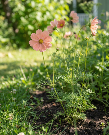 Apricotta (Cosmos bipinnatus) – frø til enårige blomster fra SeedsChoice