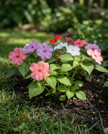 Flittig Lise Baby Mixed (Impatiens walleriana) – etårige blomsterfrø fra SeedsChoice