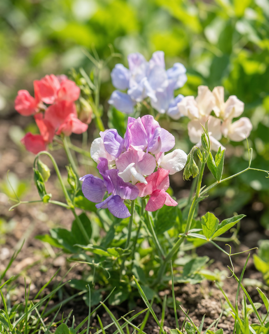 Lugtært Bijou Mix (Lathyrus odoratus) – frø til etårige blomster fra SeedsChoice