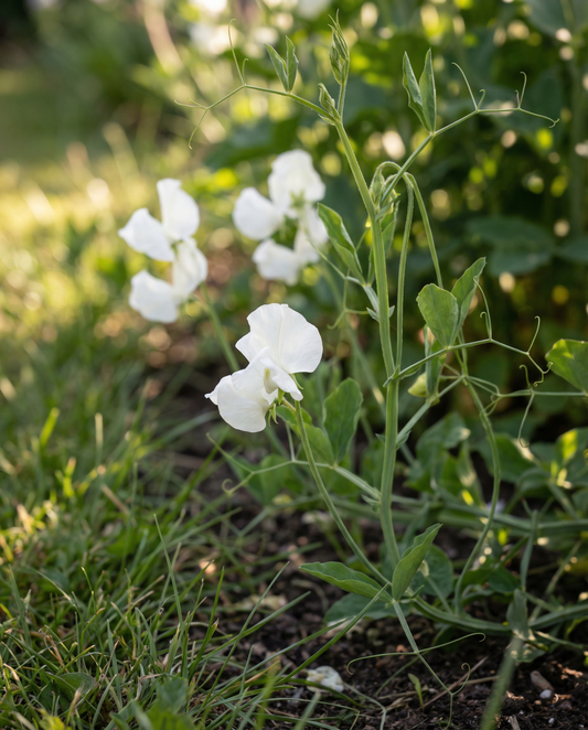 Sweet Pea Royal Family White (Lathyrus odoratus) – frø til enårig blomst fra SeedsChoice