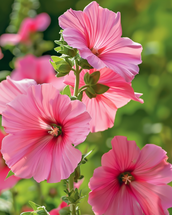 Frø til Katost Pink Red Mix (Lavatera trimestris) – etårig blomst
