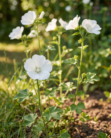 White Queen (Malope trifida) – etårige blomsterfrø fra SeedsChoice