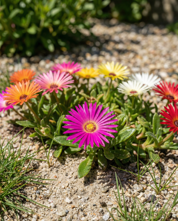 Livingstone Daisy (Dorotheanthus bellidiformis) – frø til etårig blanding fra SeedsChoice