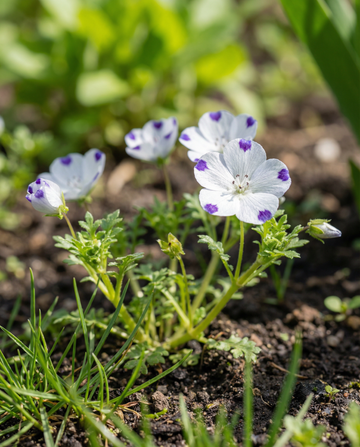 Baby Blue Eyes (Nemophila maculata) – annual flower seeds from SeedsChoice