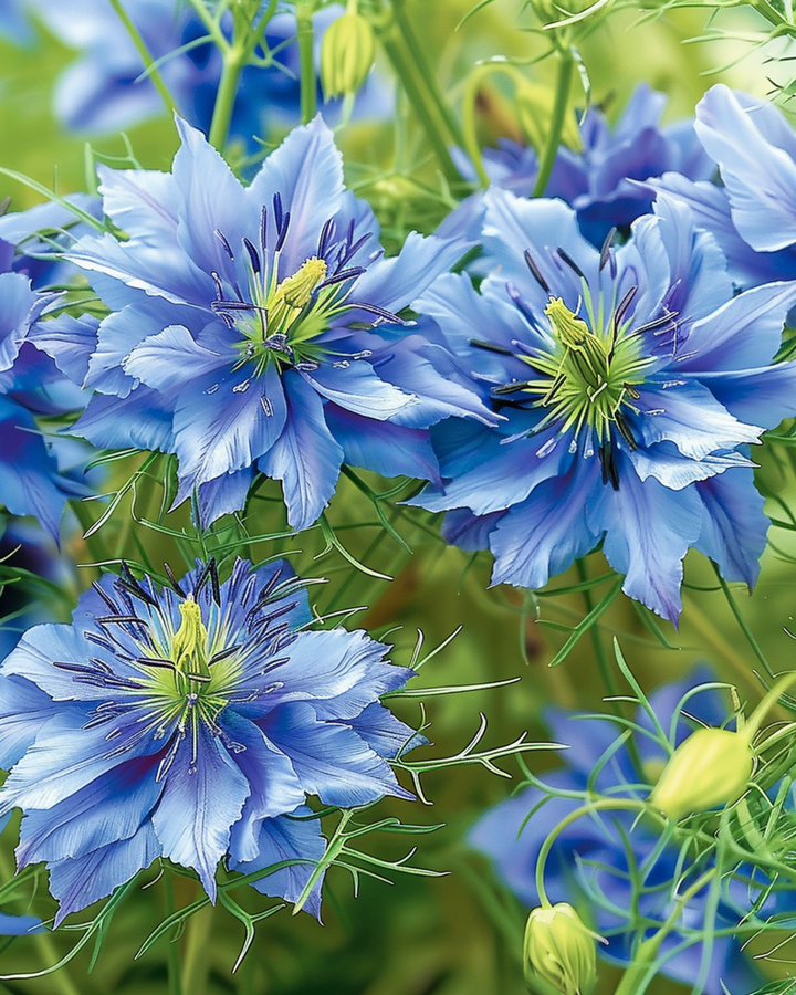 Love In The Mist Miss Jekyll Blue frø (Nigella damascena) – etårig blomst