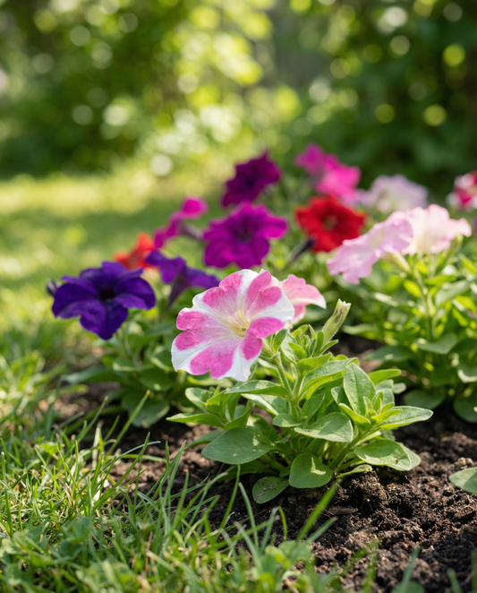 Dværgpetunia blanding (Petunia hybrida) – etårig blandingsfrø fra SeedsChoice
