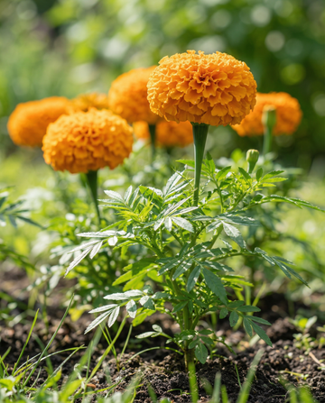 Afrikansk fløjlsblomst Hawaii (Tagetes erecta) – etårige blomsterfrø fra SeedsChoice