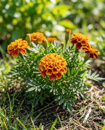 Fransk fløjlsblomst Petite Harmony (Tagetes patula) – ettårige blomsterfrø fra SeedsChoice