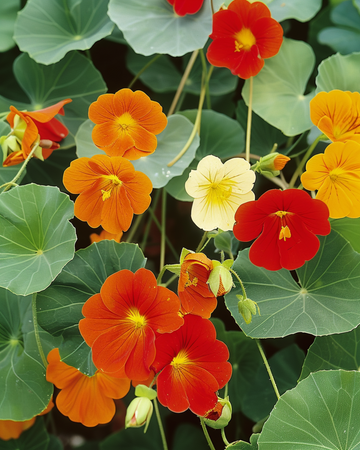 Blomsterkaransefro Single Flowered Mixed (Tropaeolum majus) – ettårig blomst