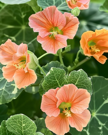 Nasturtium Alaska Salmon frø (Tropaeolum majus) – etårig