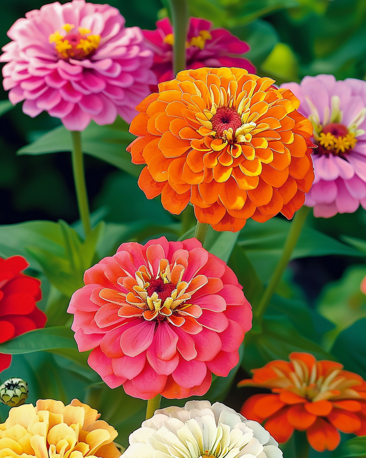 Dahlia Flowered Mix frø (Zinnia elegans) – etårig blomst