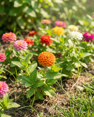 Lilliput Mixed (Zinnia elegans) – frø til etårig blanding fra SeedsChoice