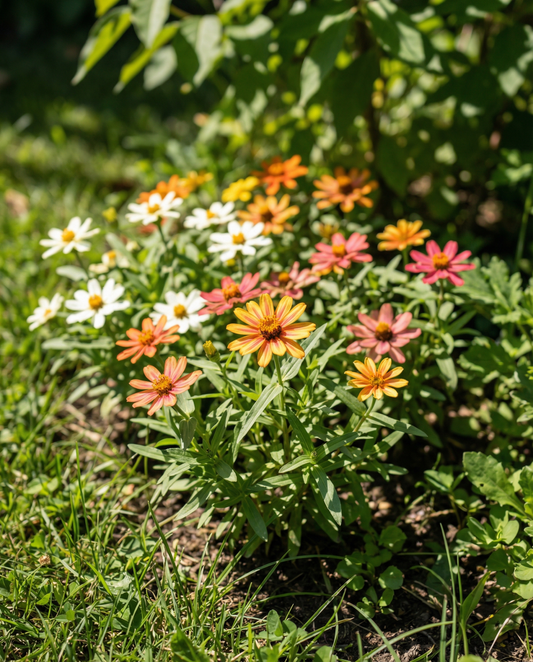 Star Starbright (Zinnia angustifolia) – frø til enårig blanding fra SeedsChoice