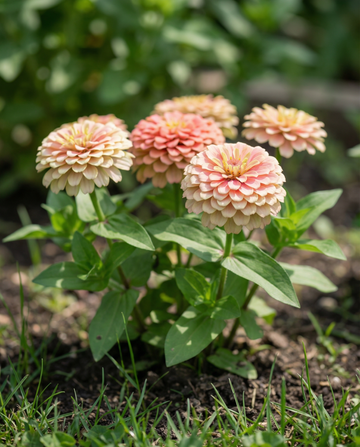 Thumbelina Dwarf Mixed (Zinnia elegans) – frø til enårig blanding fra SeedsChoice