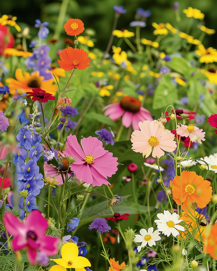Sommerblanding til fuld sol, 20-80 cm – frø – etårige blomster