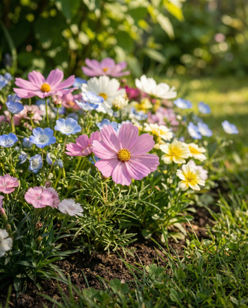 Japanese Carpet Mix Full Sun 15 til 45 cm – etårige blomsterfrø fra SeedsChoice