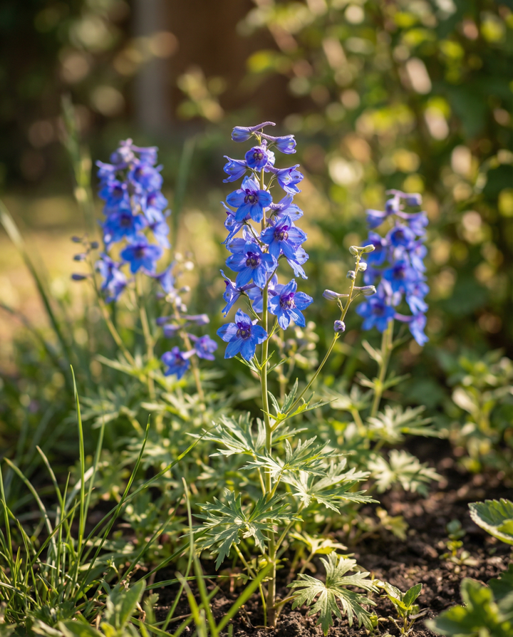 Larkspur Dasante Blue frø (Delphinium belladonna) – toårig