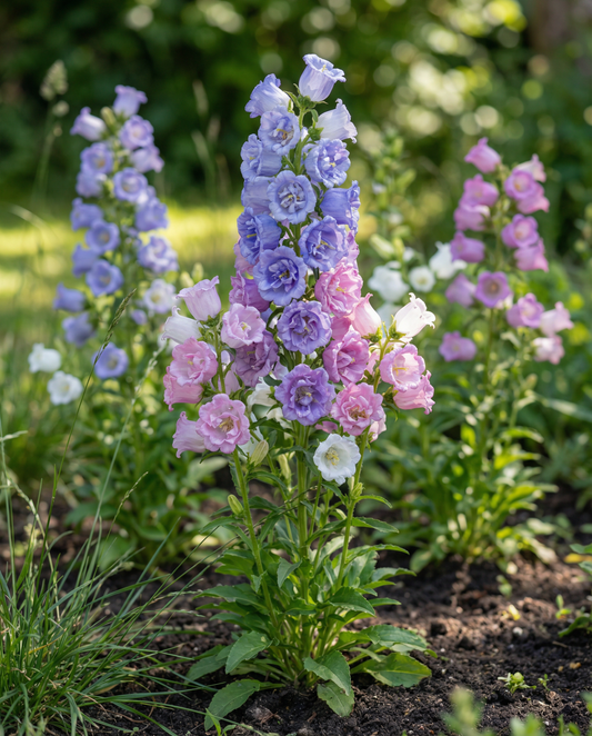 Canterbury Bells Double Flowered (Campanula medium) – frø til toårige blomster fra SeedsChoice